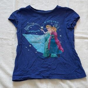 Disney Blue 'Sisters Forever' Short Sleeve Tee